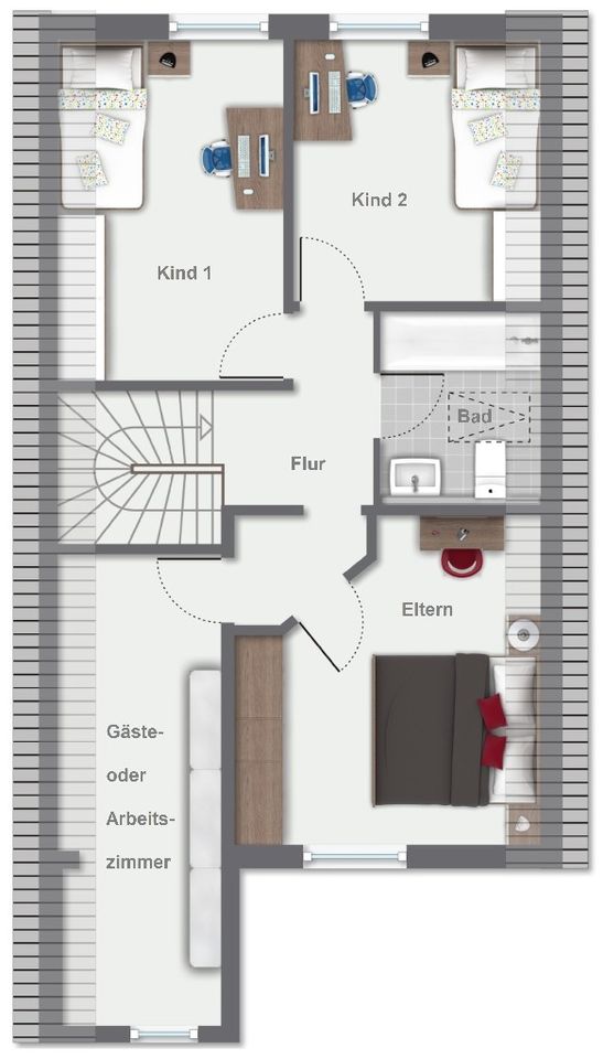 Grundriss Obergeschoss