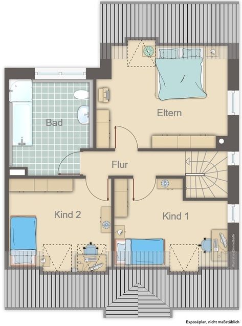 Grundriss Obergeschoss