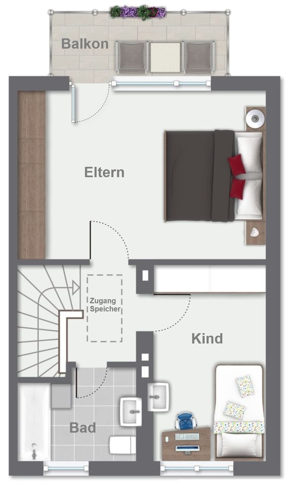 Grundriss Obergeschoss