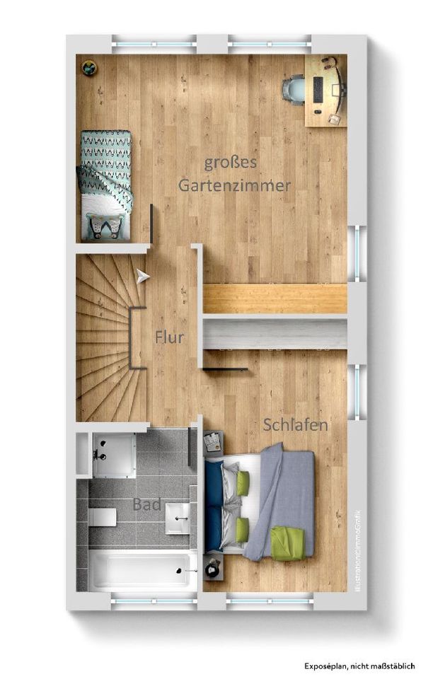 Grundriss Obergeschoss