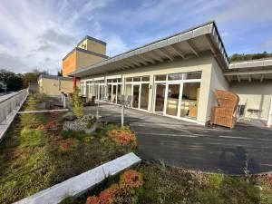 Gemeinschaftsterrasse auf Ebene 5