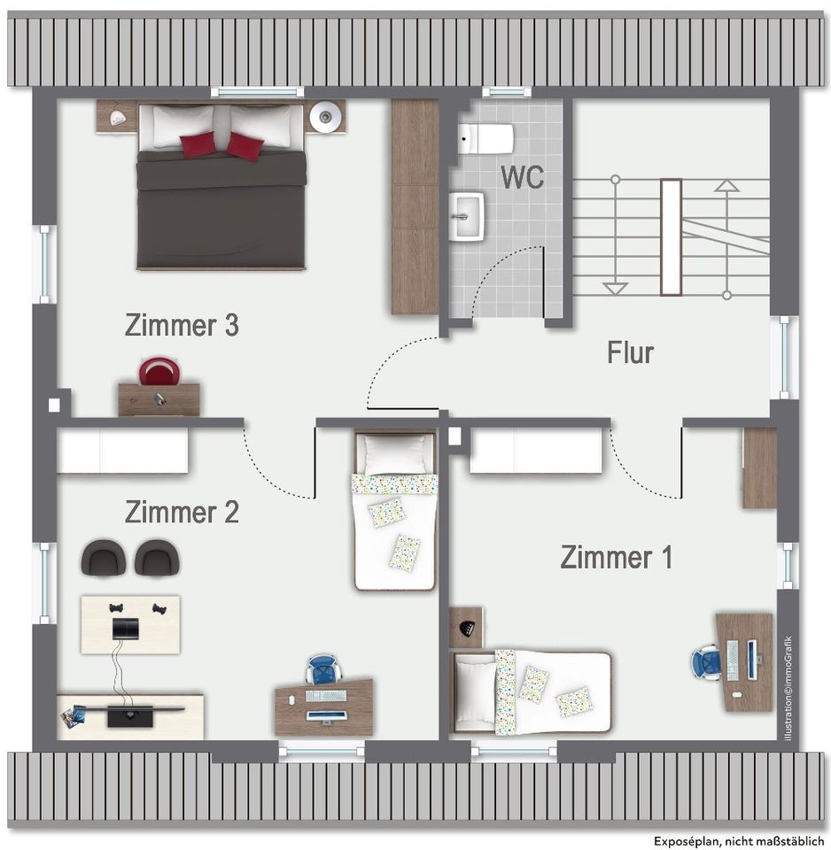 Grundriss Obergeschoss